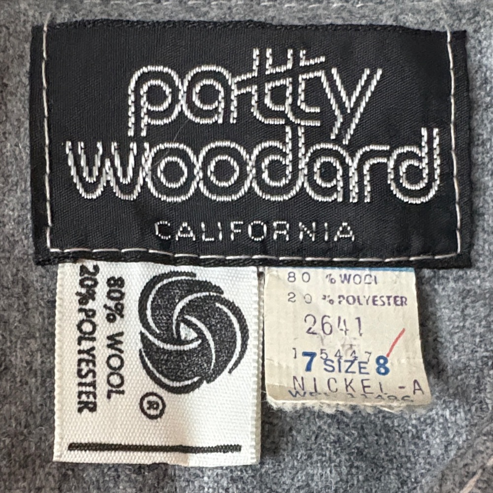 Vintage Gray Women's Wool Coat - Picture 2 of 4